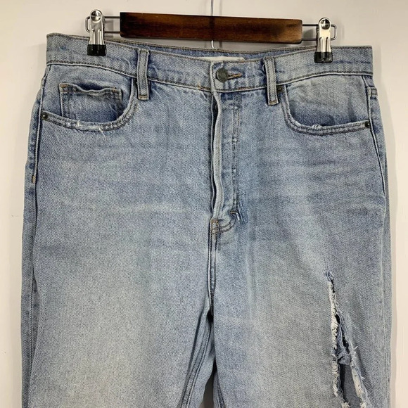 Hidden Jeans‎ Women's High Waist Fray Hem Straight Leg Jeans In Light Wash SZ 30 - Picture 4 of 13